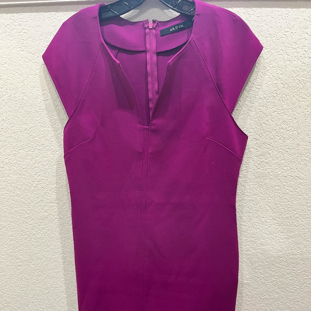 L Fuschia work dress